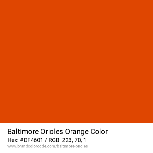 Baltimore Orioles's Orange color solid image preview