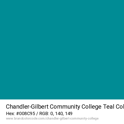 Chandler-Gilbert Community College's Teal color solid image preview