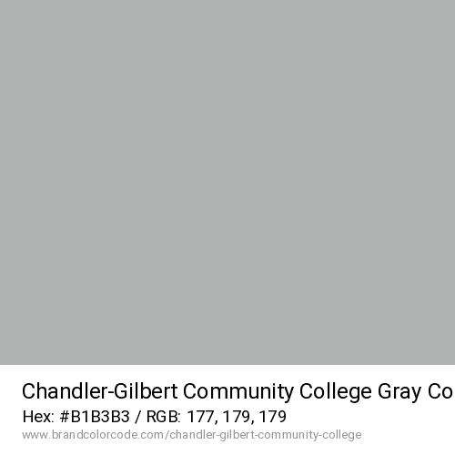 Chandler-Gilbert Community College's Gray color solid image preview