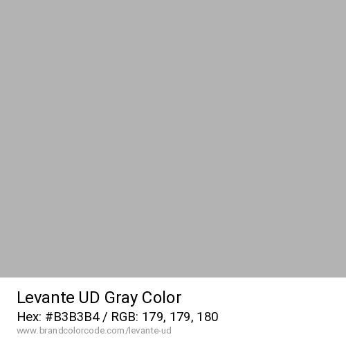 Levante UD's Gray color solid image preview