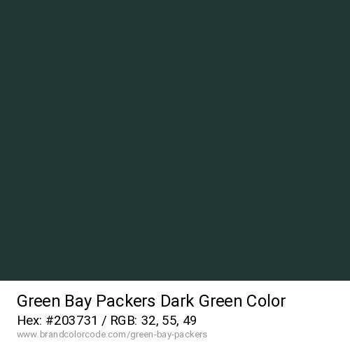 Green Bay Packers's Dark Green color solid image preview