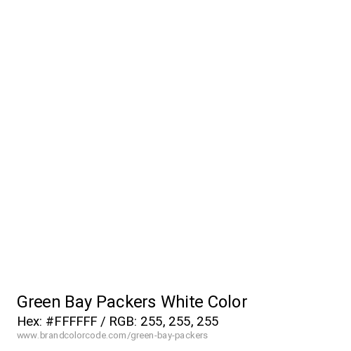 Green Bay Packers's White color solid image preview