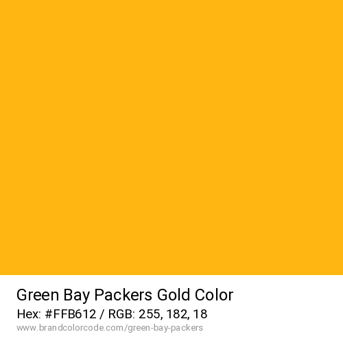 Green Bay Packers's Gold color solid image preview