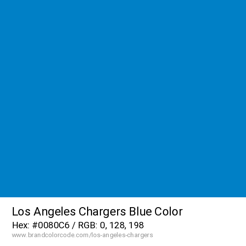 Los Angeles Chargers's Blue color solid image preview