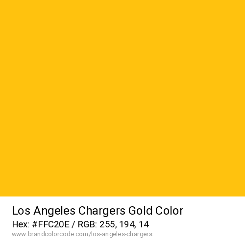 Los Angeles Chargers's Gold color solid image preview