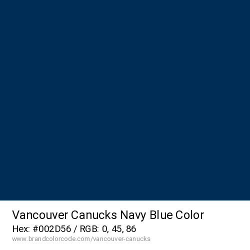 Vancouver Canucks's Navy Blue color solid image preview