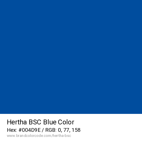 Hertha BSC's Blue color solid image preview