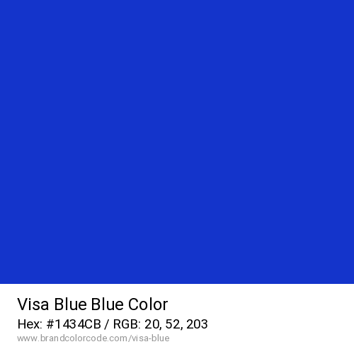 Visa Blue's Blue color solid image preview
