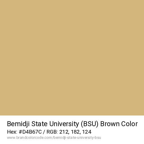 Bemidji State University (BSU)'s Brown color solid image preview