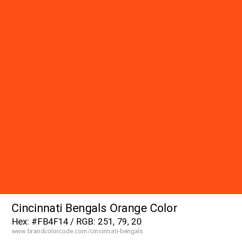 Cincinnati Bengals's Orange color solid image preview