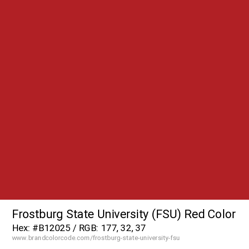 Frostburg State University (FSU)'s Red color solid image preview