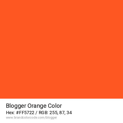 Blogger's Orange color solid image preview