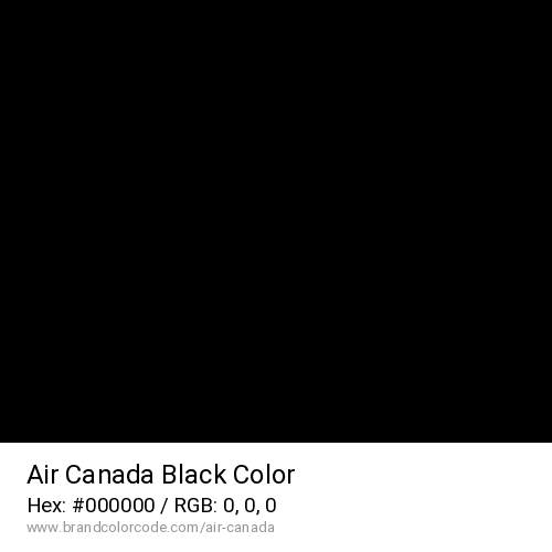 Air Canada's Black color solid image preview