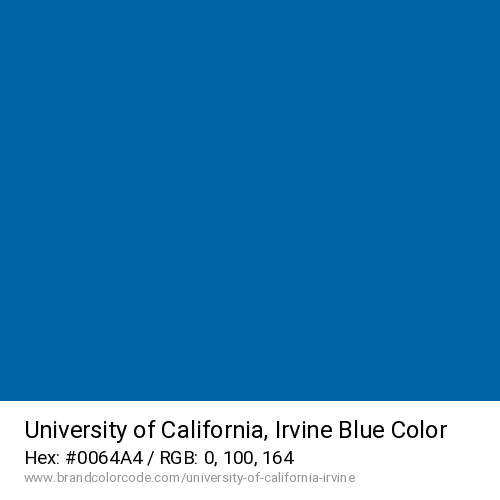 University of California, Irvine's Blue color solid image preview