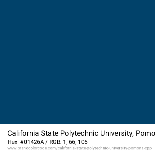 California State Polytechnic University, Pomona (CPP)'s Blue color solid image preview