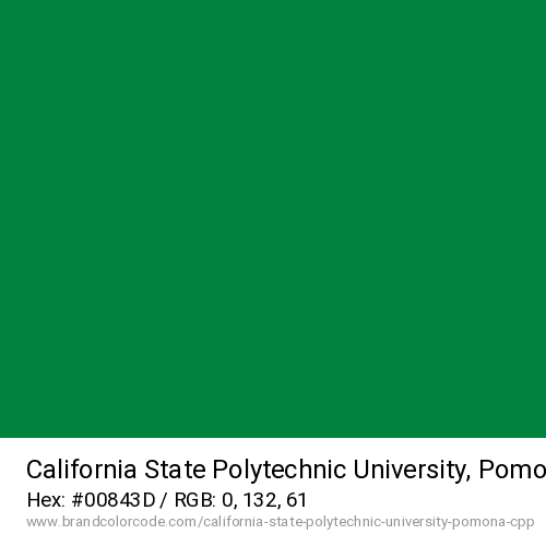 California State Polytechnic University, Pomona (CPP)'s Green color solid image preview