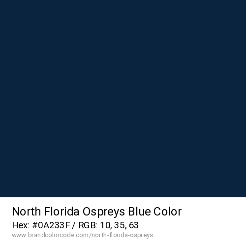 North Florida Ospreys's Blue color solid image preview