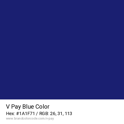 V Pay's Blue color solid image preview