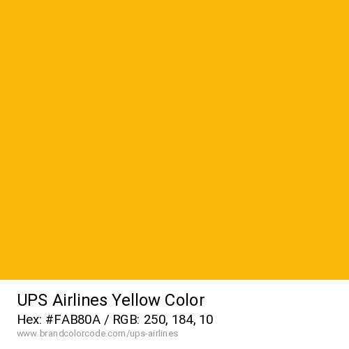 UPS Airlines's Yellow color solid image preview