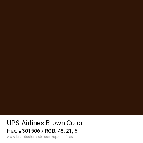 UPS Airlines's Brown color solid image preview
