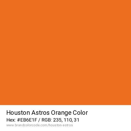 Houston Astros's Orange color solid image preview