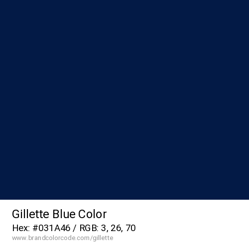 Gillette's Blue color solid image preview