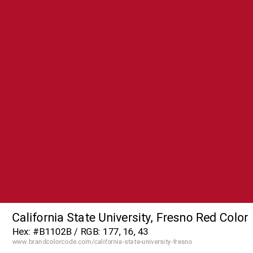 California State University, Fresno's Red color solid image preview