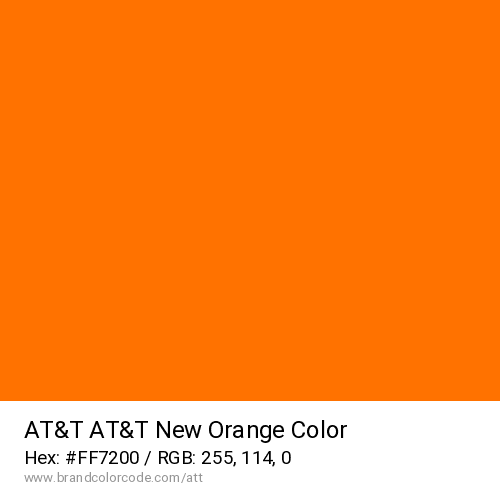 AT&T's AT&T New Orange color solid image preview