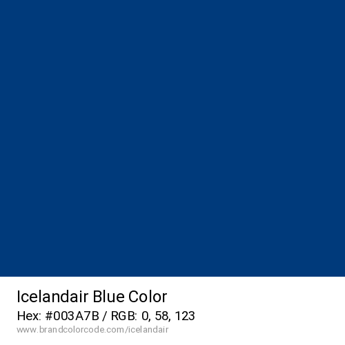 Icelandair's Blue color solid image preview