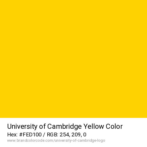 University of Cambridge's Yellow color solid image preview