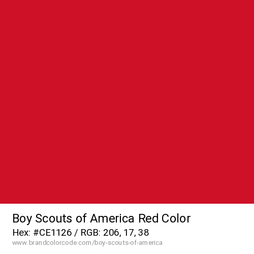 Boy Scouts of America's Red color solid image preview