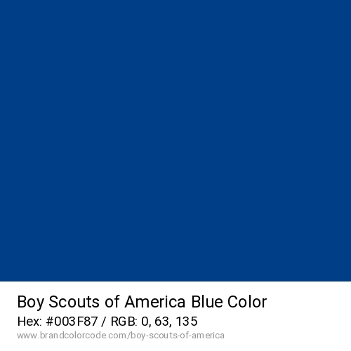 Boy Scouts of America's Blue color solid image preview