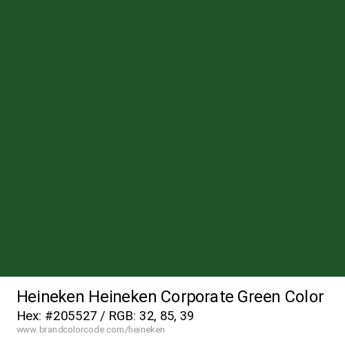 Heineken's Heineken Corporate Green color solid image preview