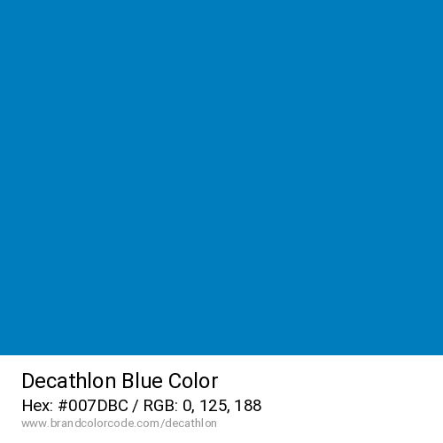 Decathlon's Blue color solid image preview
