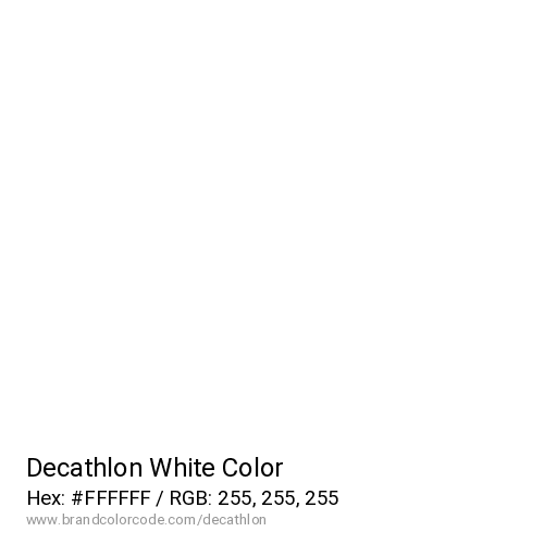 Decathlon's White color solid image preview