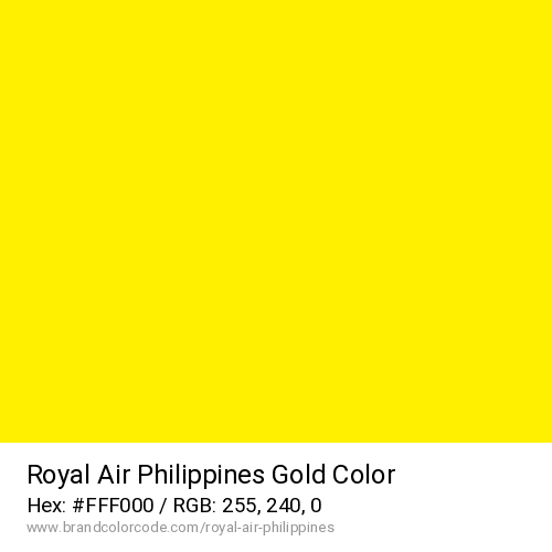 Royal Air Philippines's Gold color solid image preview