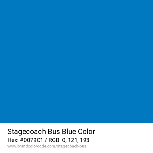 Stagecoach Bus's Blue color solid image preview