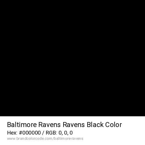Baltimore Ravens's Ravens Black color solid image preview