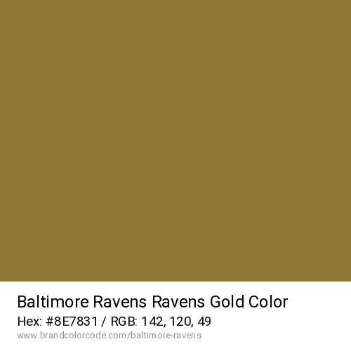 Baltimore Ravens's Ravens Gold color solid image preview