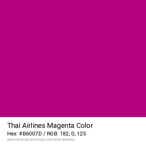Thai Airlines's Magenta color solid image preview