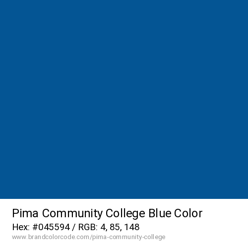 Pima Community College's Blue color solid image preview