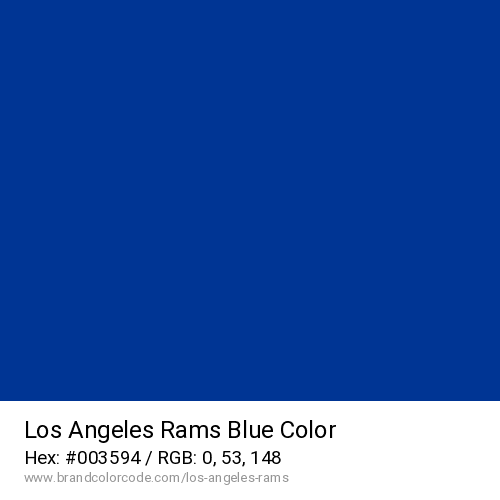 Los Angeles Rams's Blue color solid image preview
