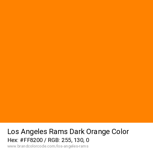 Los Angeles Rams's Dark Orange color solid image preview