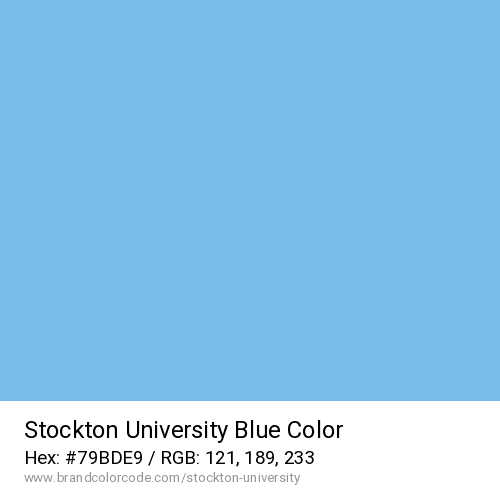 Stockton University's Blue color solid image preview