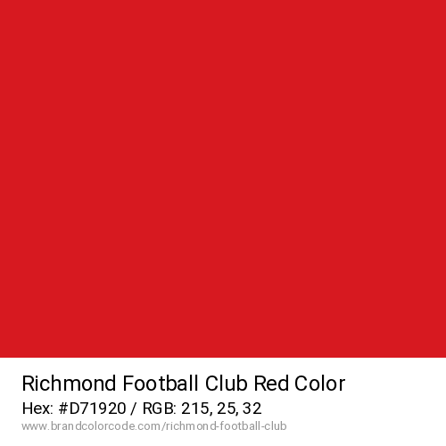Richmond Football Club's Red color solid image preview