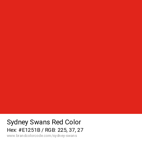 Sydney Swans's Red color solid image preview
