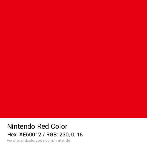 Nintendo's Red color solid image preview