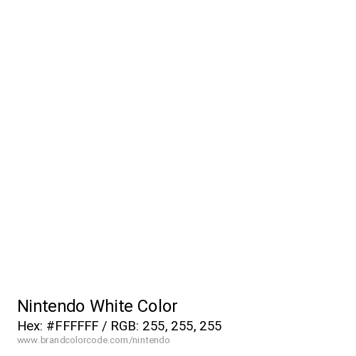 Nintendo's White color solid image preview