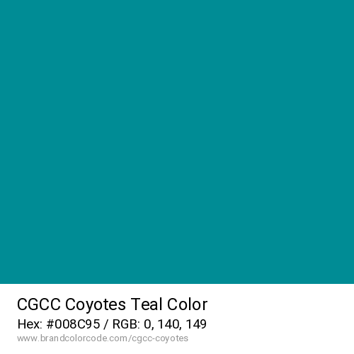CGCC Coyotes's Teal color solid image preview