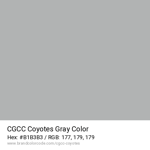 CGCC Coyotes's Gray color solid image preview